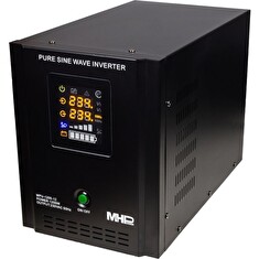 Napěťový měnič MHPower MPU-1200-12 záložní zdroj, 12V/230V, 1200W, funkce UPS, čistý sinus