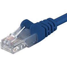 PremiumCord Patch kabel UTP RJ45-RJ45 CAT6 1m modrá
