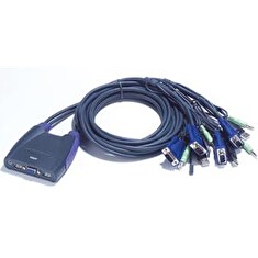 ATEN KVM switch CS-64U USB 4 PC mini, 1,8 metru