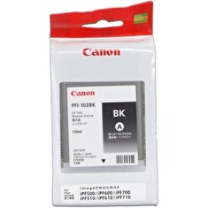 Inkoust Canon PFI102B foto černá | 130 ml | LP17/ LP24/ iPF500/ iPF6X0/ iPF7X0