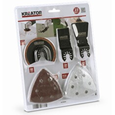 Sada příslušenství Kreator KRT990045 pro oscilační brusky 23ks