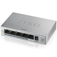 Zyxel GS1005-HP, 5 Port Gigabit PoE+ unmanaged desktop Switch, 4 x PoE, 60 Watt