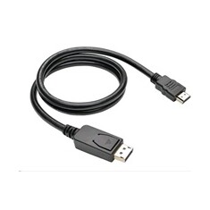 Kabel C-TECH DisplayPort/HDMI, 1m, černý