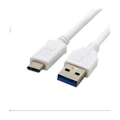 Kabel C-TECH USB 3.0 AM na USB-C kabel (AM/CM), 2m, bílý