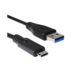 Kabel C-TECH USB 3.0 AM na USB-C kabel (AM/CM), 2m, černý