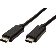 PremiumCord USB-C kabel ( USB 3.2 generation 2x2, 3A, 20Gbit/s ) černý, 0,5m