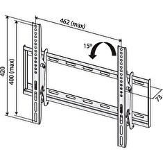 TB TV wall mount TB-451 up to 65", 40kg max VESA 400x400