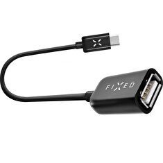 USB-C OTG adaptér FIXED USB 2.0, černý
