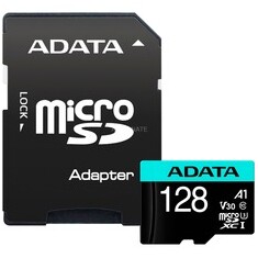 ADATA V30S/micro SDXC/128GB/UHS-I U3 / Class 10/+ Adaptér