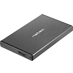 Externí box pro HDD 2,5" USB 3.0 Natec Rhino Go, černý, hliníkové tělo