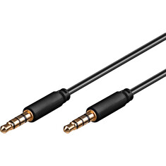 PremiumCord Jack 3.5mm 4 pinový M/M 0,5m