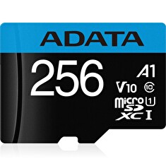 Adata/SDXC/256GB/100MBps/UHS-I U1 / Class 10/+ Adaptér