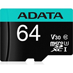 ADATA V30S/micro SDXC/64GB/UHS-I U3 / Class 10/+ Adaptér