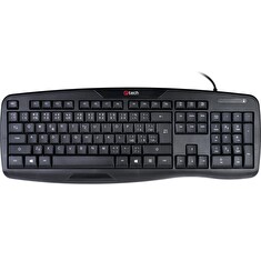 C-TECH KB-107/Drátová USB/CZ-SK layout/Černá
