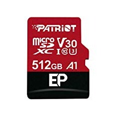 Patriot V30 A1/micro SDXC/512GB/100MBps/Class 10/+ Adaptér