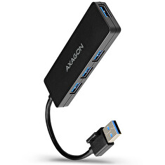 AXAGON HUE-G1A, 4x USB 3.2 Gen 1 SLIM hub, kabel Type-A 14cm napevno