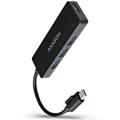 AXAGON HUE-G1C, 4x USB 3.2 Gen 1 SLIM hub, kabel Type-C 14cm napevno