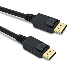 Kabel DisplayPort 1.4 přípojný kabel M/M zlacené konektory, 1,5 m