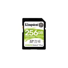 Kingston paměťová karta 256GB Canvas Select Plus SD UHS-I (čtení/zápis: 100/85MB/s)