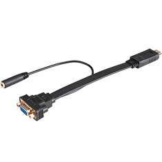 AKASA - HDMI na VGA s audio konektorem