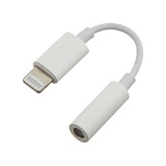 PREMIUMCORD Apple Lightning audio redukční kabel na 3.5 mm stereo jack/female, bílý