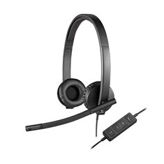 Logitech sluchátka s mikrofonem Headset H570e stereo, USB