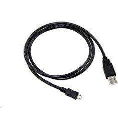 C-TECH Kabel USB 2.0 AM/Micro, 2m, černý