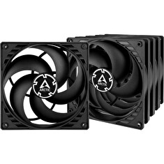 Arctic P14 PWM PST, 140x140x25 mm, sada 5ks ventilátorů, černá, 4-pin