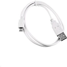 C-TECH Kabel USB 2.0 AM/Micro, 1m, bílý