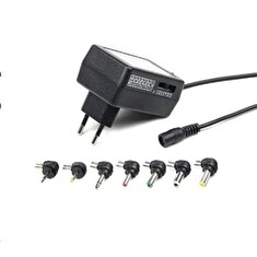 GEMBIRD Univerzální AC-DC adaptér EG-MC-008, 12W, 7 konektorů