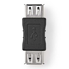 Nedis CCGB60900BK - USB 2.0 Adaptér | A Zásuvka - A Zásuvka | Černá barva