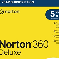 NORTON 360 DELUXE 50GB +VPN 1 uživatel pro 5 zařízení na 1rok