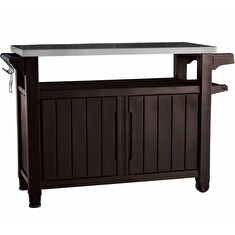 Grilovací stolek Keter UNITY XL 207L hnědý
