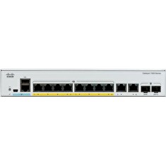 Catalyst C1000-8FP-2G-L, 8x 10/100/1000 Ethernet PoE+ ports and 120W PoE budget, 2x 1G SFP and RJ-45