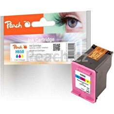 Akce!!! PEACH kompatibilní cartridge HP CZ101AE, No.650, černá, 12ml, 490str.