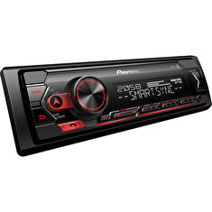 Pioneer MVH-S320BT autorádio s USB a Bluetooth červené