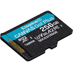 KINGSTON 256GB microSDXC Canvas Go! PLus 170R/100W U3 UHS-I V30 Card bez adapteru