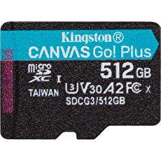 Kingston Canvas Go Plus A2/micro SDXC/512GB/170MBps/UHS-I U3 / Class 10