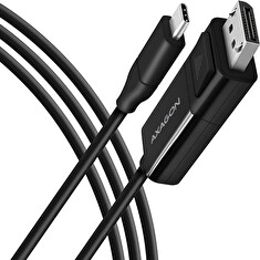 AXAGON RVC-DPC, USB-C -> DisplayPort redukce / kabel 1.8m, 4K/60Hz