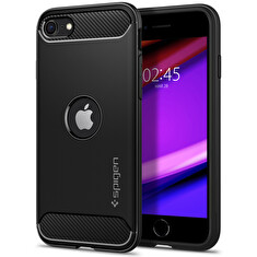 Ochranný kryt Spigen Rugged Armor pro Apple iPhone SE 2020 černý