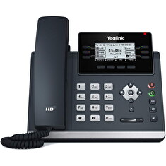 Yealink SIP-T42U SIP telefon, PoE, 2,7" 192x64 LCD, 15 prog.tl.,2xUSB, GigE