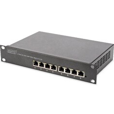 DIGITUS 10 palcový 8 portový gigabitový Ethernet PoE + přepínač, L2 + management