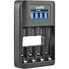Nabíječka Jupio USB 4-slots Battery Fast Charger LCD pro 1 až 4ks AA/ AAA baterií