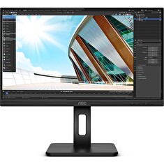 AOC LCD 24P2Q 23,8" IPS/1920x1080@75Hz/4ms/300cd/50mil:1/VGA/DVI/HDMI/DP/4xUSB/Pivot/Repro/VESA