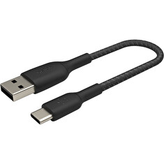 Belkin USB-C kabel, 15cm, černý - odolný