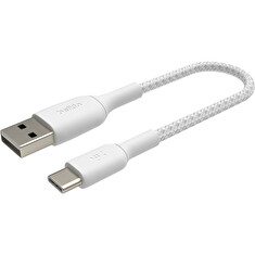 Belkin USB-C kabel, 15cm, bílý - odolný