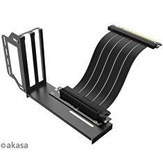 AKASA Riser black Pro, vertikálni VGA držák