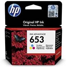 HP 653 tříbarevná inkoustová náplň (3YM74AE)