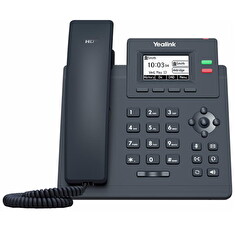 Yealink SIP-T31G SIP telefon, PoE, 2,3" 132x64 nepodsv. LCD, x SIP úč., GigE