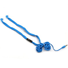 Platinet FREESTYLE SHOELACE sluchátka s mikrofonem, modrá